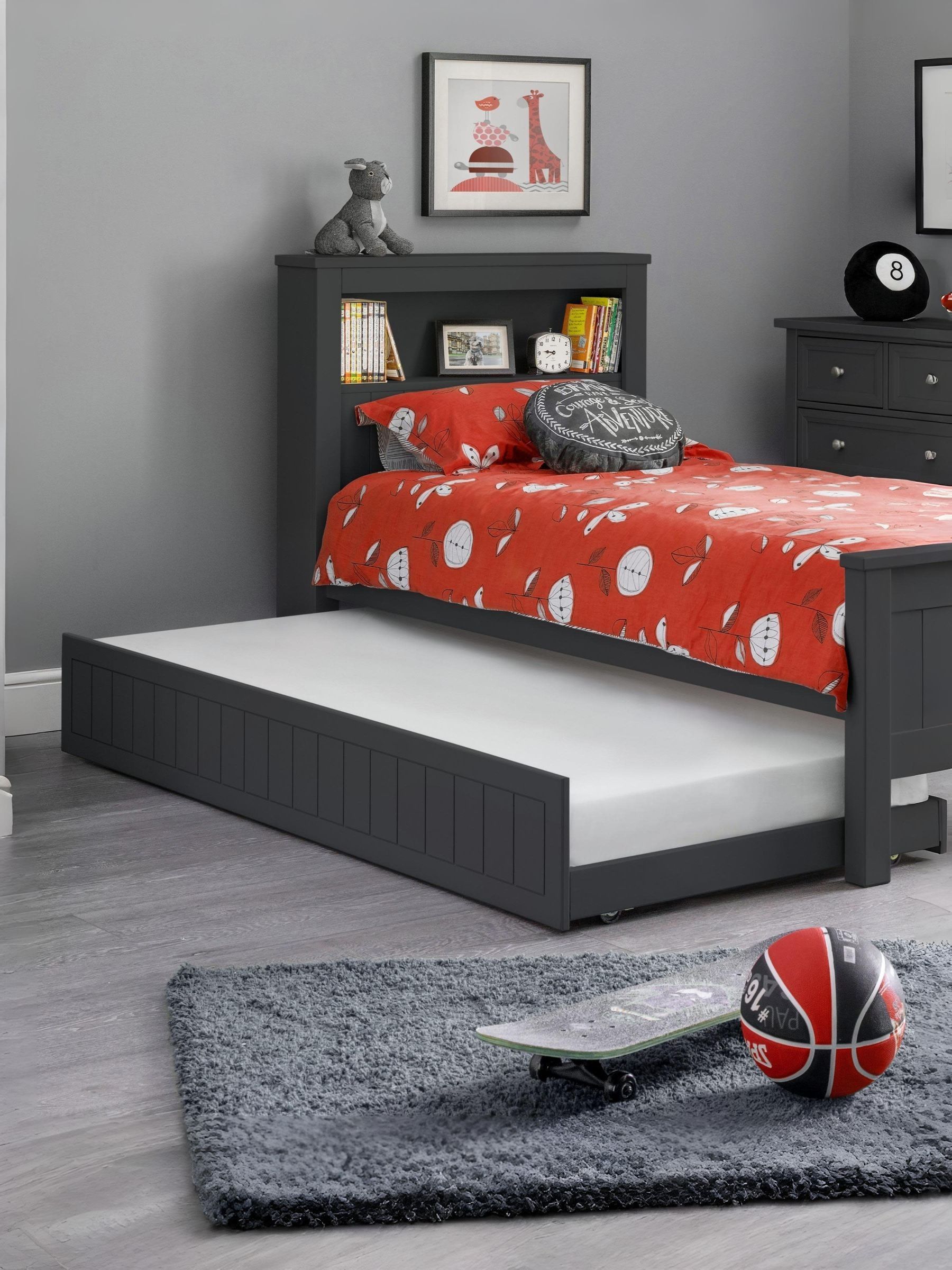 Julian Bowen Maine Underbed - Anthracite Underbeds | New England Pull-Out Guest Bed, 90cm/3ft - Image 6