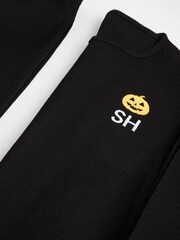 Personalised Mens Embroidered Pumpkin Lounge Set by Stitch Style - Image 4 of 5