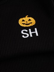 Personalised Mens Embroidered Pumpkin Lounge Set by Stitch Style - Image 5 of 5
