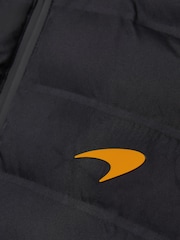 Reiss Black Foster McLaren F1 Team Quilted Logo Gilet - Image 6 of 8