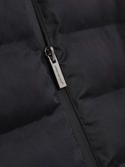 Reiss Black Foster McLaren F1 Team Quilted Logo Gilet - Image 8 of 8