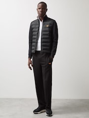 Reiss Black Mayer McLaren F1 Team Quilted Hybrid Jacket - Image 3 of 8