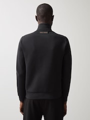 Reiss Black Mayer McLaren F1 Team Quilted Hybrid Jacket - Image 4 of 8