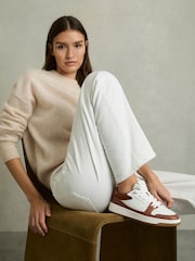 Reiss Astor Leather Panelled Trainers - Image 2 of 6