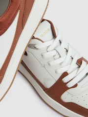 Reiss Astor Leather Panelled Trainers - Image 6 of 6