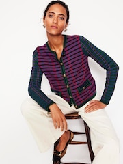 Boden Blue Holly Knitted 100% Cotton Cardigans - Image 1 of 6