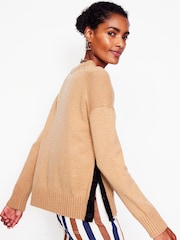 Boden Brown Zia Button Side Jumper - Image 2 of 5