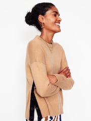 Boden Brown Zia Button Side Jumper - Image 3 of 5