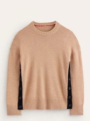 Boden Brown Zia Button Side Jumper - Image 5 of 5