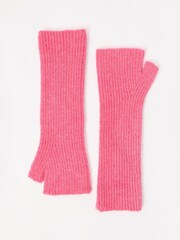 Oliver Bonas בצבע פוקסיה, כפפות מחממות סרוגות לפרקי כף היד - תמונה 1 מתוך 6
