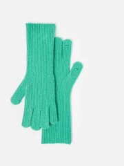 Oliver Bonas Green Knitted Gloves - Image 3 of 6