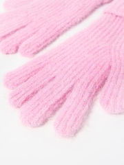 Oliver Bonas Pink Knitted Gloves - Image 7 of 8