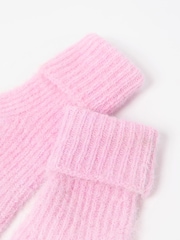 Oliver Bonas Pink Knitted Gloves - Image 8 of 8
