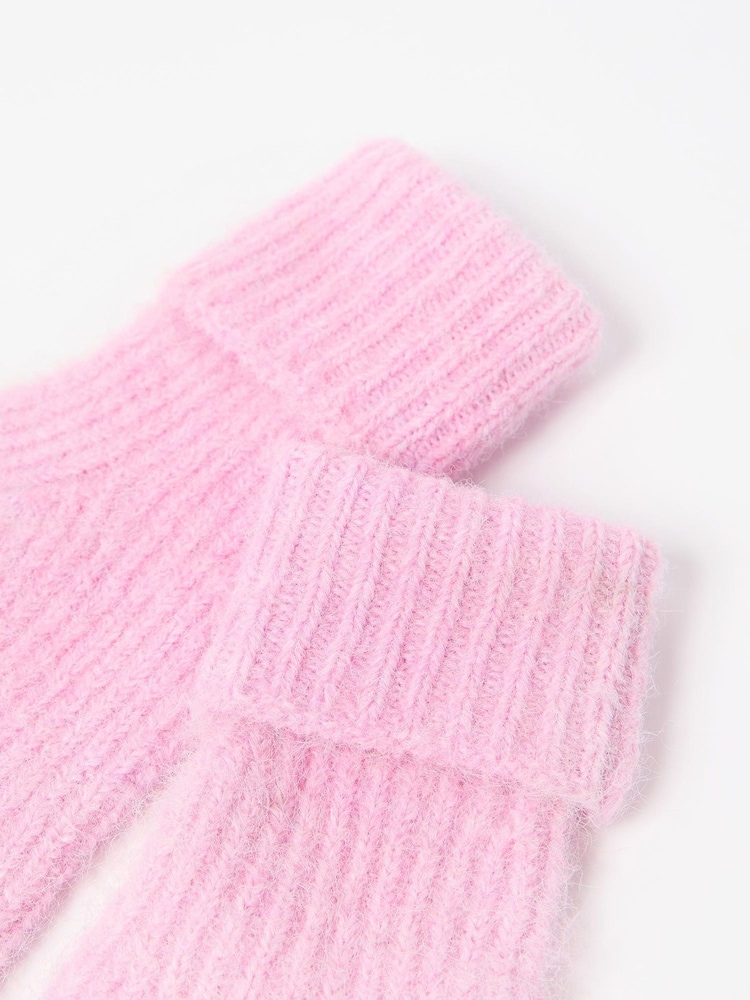 Oliver Bonas Pink Knitted Gloves - Image 8 of 8 Oliver Bonas Pink Knitted Gloves - Image 8 of 8