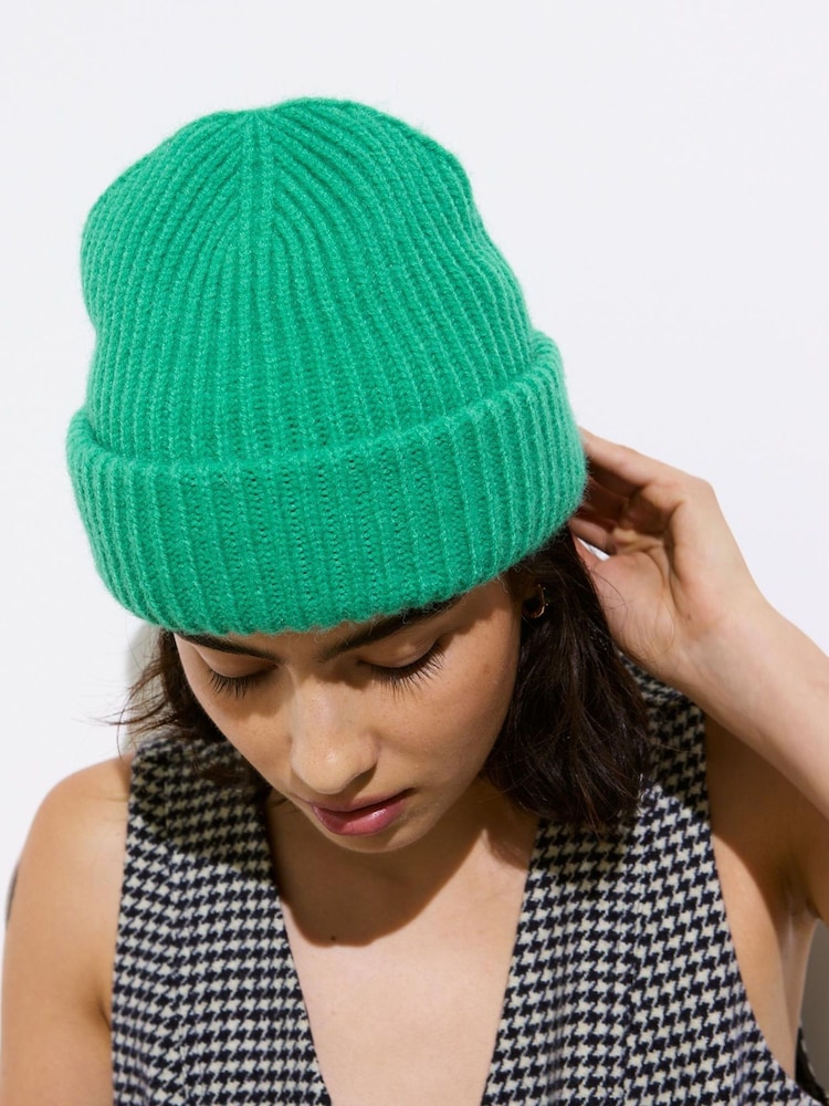 Oliver Bonas Ribbed Knitted Čepica klobuki in kape; pokrivala - Slika 6 iz 6