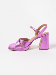 Oliver Bonas Ledersandalen mit Plateauabsatz - Bild 3 von 8