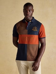 Joules Red/Navy Official Burghley Polo Shirt - Image 1 of 9