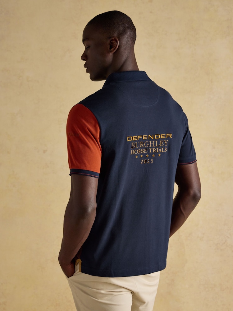 Joules Red/Navy Official Burghley Polo Shirt - Image 2 of 9