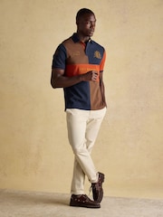 Joules Red/Navy Official Burghley Polo Shirt - Image 3 of 9