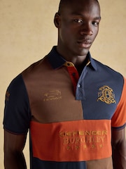 Joules Red/Navy Official Burghley Polo Shirt - Image 4 of 9