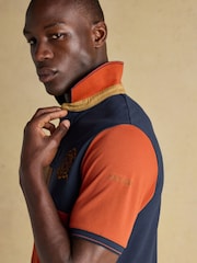 Joules Red/Navy Official Burghley Polo Shirt - Image 5 of 9
