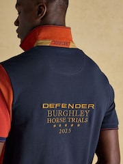 Joules Red/Navy Official Burghley Polo Shirt - Image 6 of 9