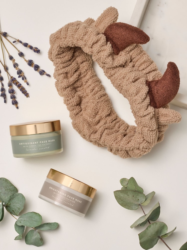 Set of 2 Hamish the Highland Cow Face Mask and Headband Set - Image 2 of 3