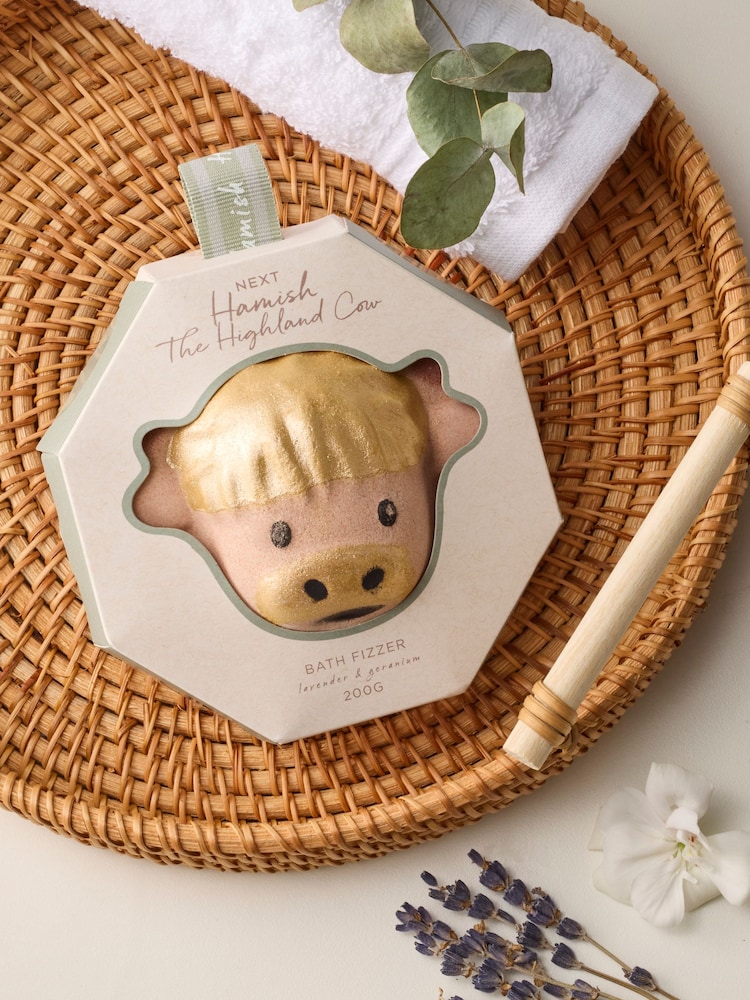 Hamish the Highland Cow Bath Fizzer 200g - Image 1 of 3 Hamish the Highland Cow Bath Fizzer 200g - Image 1 of 3