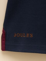 Joules Official Scone Navy Colourblock Kids Pique Polo Shirt - Image 3 of 5