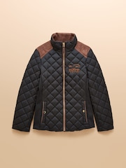 Joules Official Burghley Showerproof Diamond Quilted Coat - Imagem 11 de 11