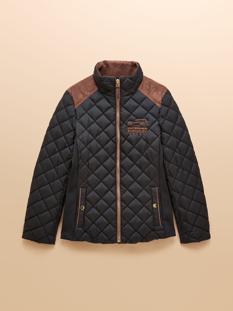 Joules Official Burghley Showerproof Diamond Quilted Coat - Imagem 11 de 11