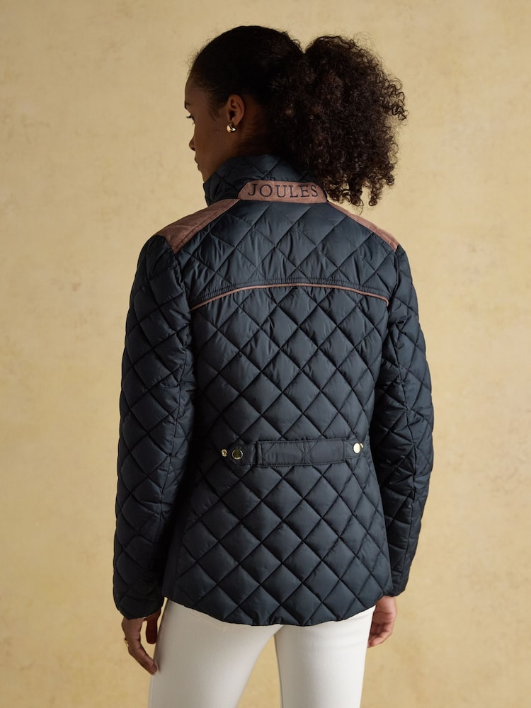 Joules Official Burghley Showerproof Diamond Quilted Coat - Imagem 2 de 11