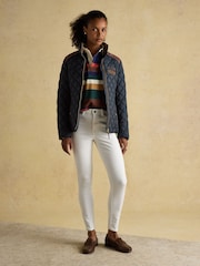 Joules Official Burghley Showerproof Diamond Quilted Coat - Imagem 4 de 11