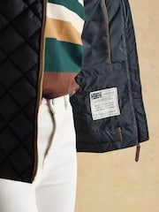 Joules Official Burghley Showerproof Diamond Quilted Coat - Imagem 6 de 11