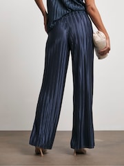 Joanna Hope Pink Plisse Wide Leg Trousers - Image 3 of 4