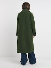 JD Williams Green Wool Lined Coat - Image 2 of 4