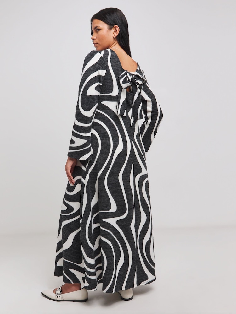 Simply Be Grey Jersey Dance Maxi Dress - Image 1 of 4