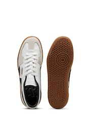 Puma White/Black Mens Palermo Trainers - Image 4 of 8