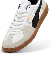 Puma White/Black Mens Palermo Trainers - Image 5 of 8