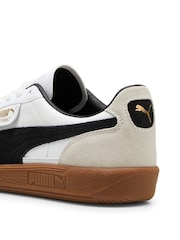 Puma White/Black Mens Palermo Trainers - Image 6 of 8