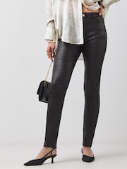 JD Williams Coated Skinny Jeans - Image 1 of 4