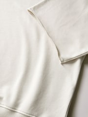 The Set Cream Short Sleeved Loopback Sweatshirt and Jogger Shorts Set - Image 4 of 5