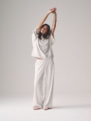 أزرق/رمادي - The Set 2 Pack Short Sleeved Loopback Short Sleeved Sweat Top - صورة 6 من 11