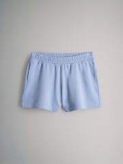 The Set Blue/Grey 2 Pack Soft Terry Relaxed Jogger Shorts - Image 8 of 10