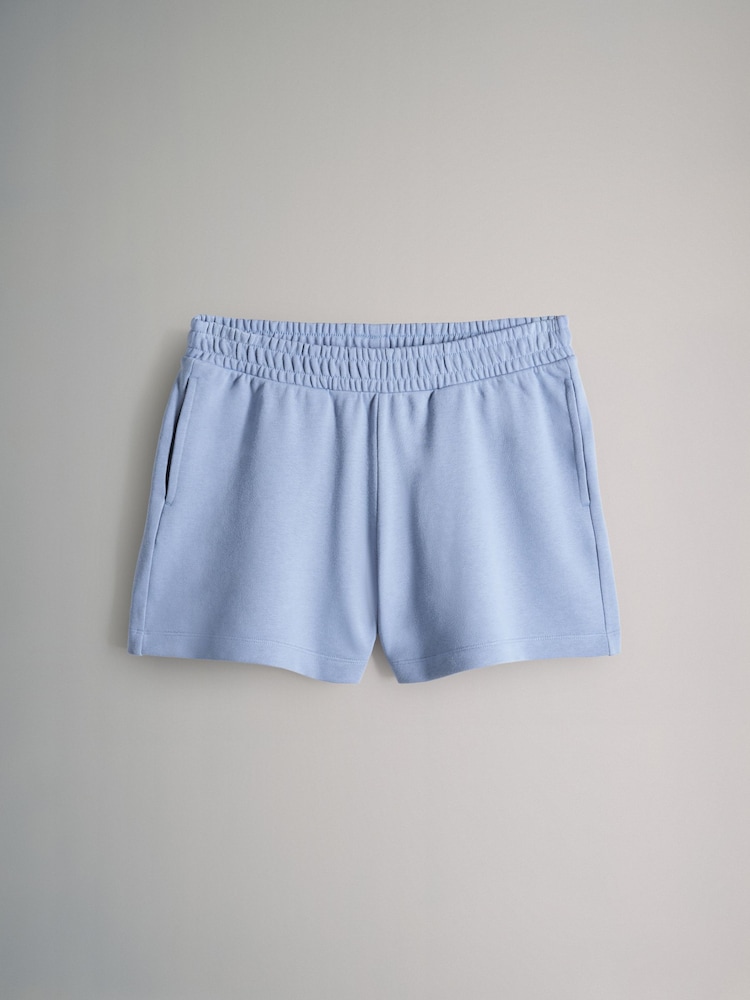 The Set Blue/Grey 2 Pack Loopback Sweat Shorts - Image 8 of 10