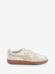 Puma White Mens Palermo Trainers - Image 1 of 8