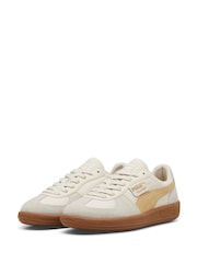 Puma White Mens Palermo Trainers - Image 3 of 8