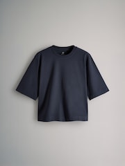 The Set Navy/White/Navy Stripe/Navy Spot 4 Pack Heavy Weight Relaxed T-Shirts - Image 15 of 17
