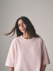 White/Light Grey/Light Pink/Slate Grey - The Set 4 Pack Heavy Weight Relaxed T-Shirts - Imagen 6 de 13