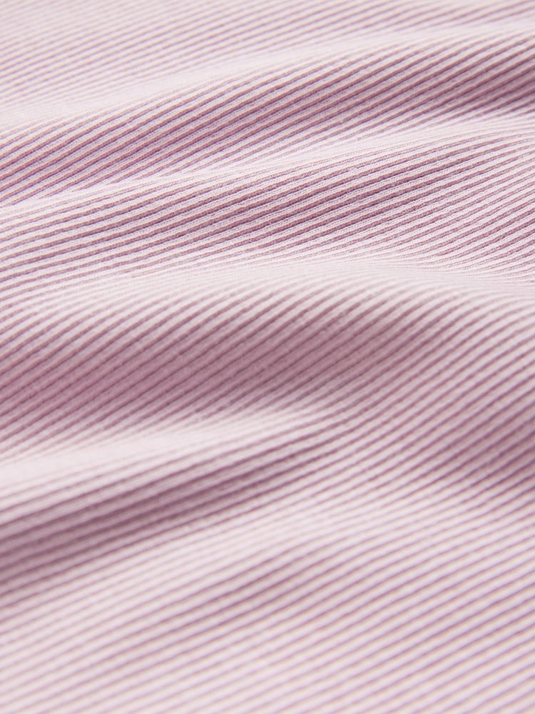 The Set Pink/Black/Cream/Stripe Ribbed Henley Vests 4 Pack - Image 15 of 15
